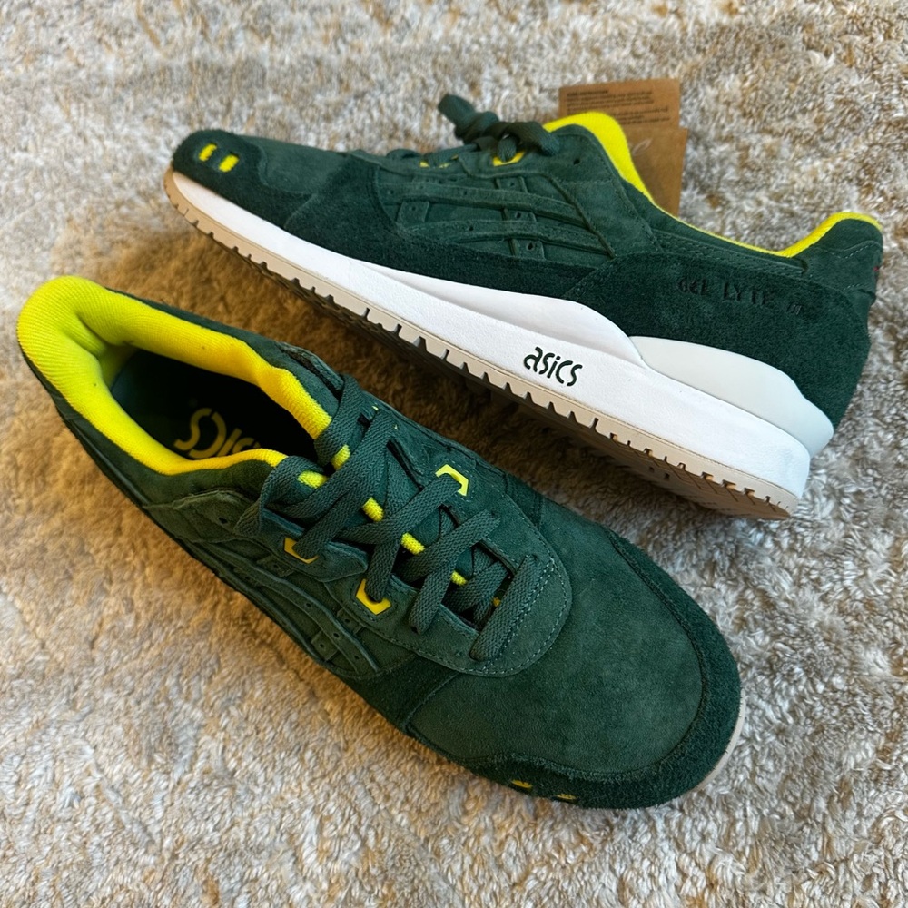 Brand new! ASICS GEL Lyte III OG "Masters” Shamrock Green /Yellow Men's Size 11